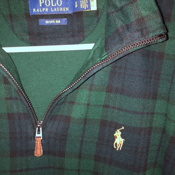 Men’s Estate-Rib Quarter-Zip Pullover Ralph Lauren NWOT - Picture 3 of 4